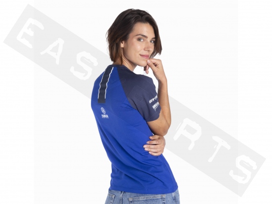 T-shirt YAMAHA Paddock Blue TeamWear 2024 Hekin Azul Mujer